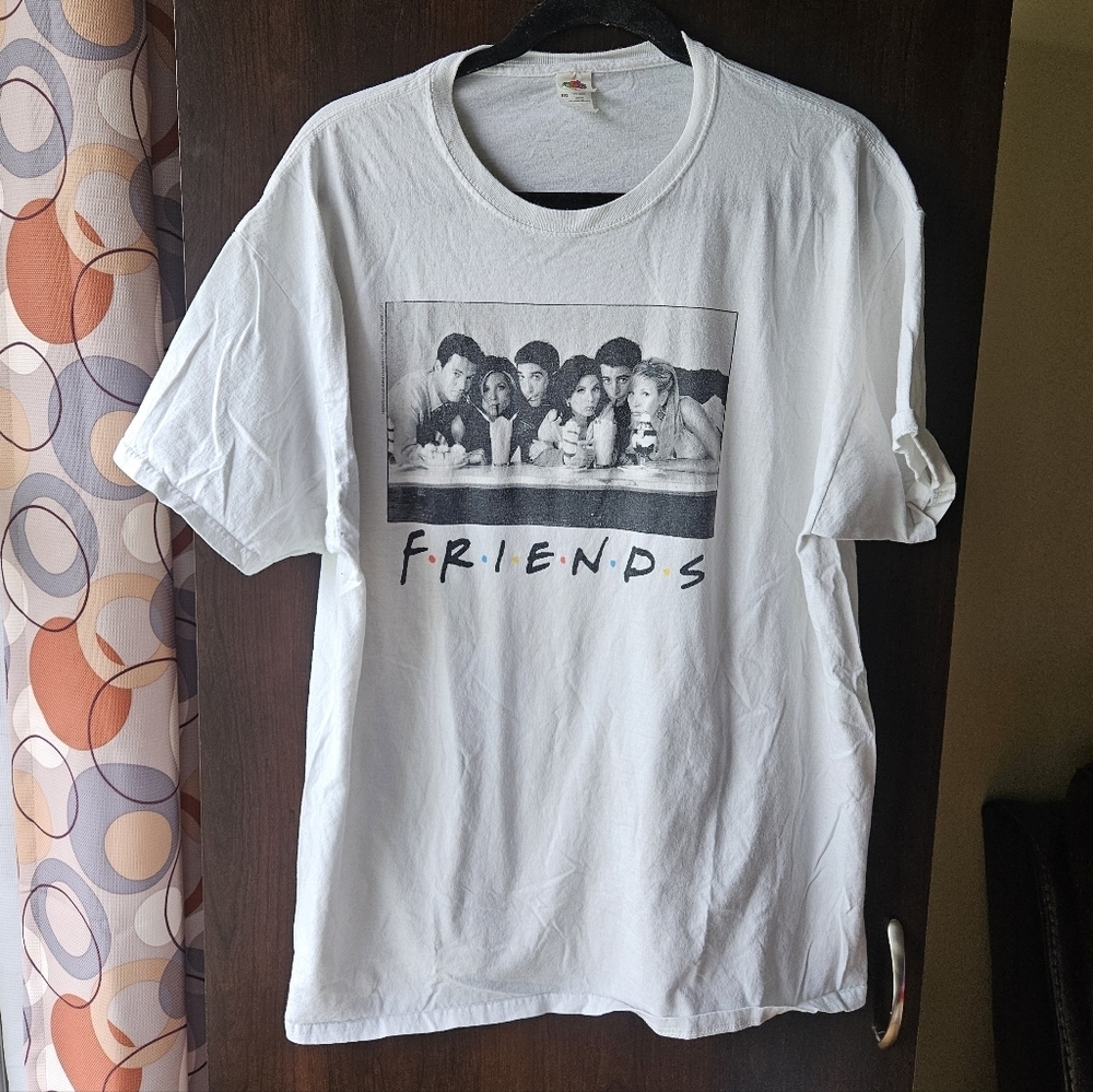 Fruit of the Loom White Friends Graphic Tee